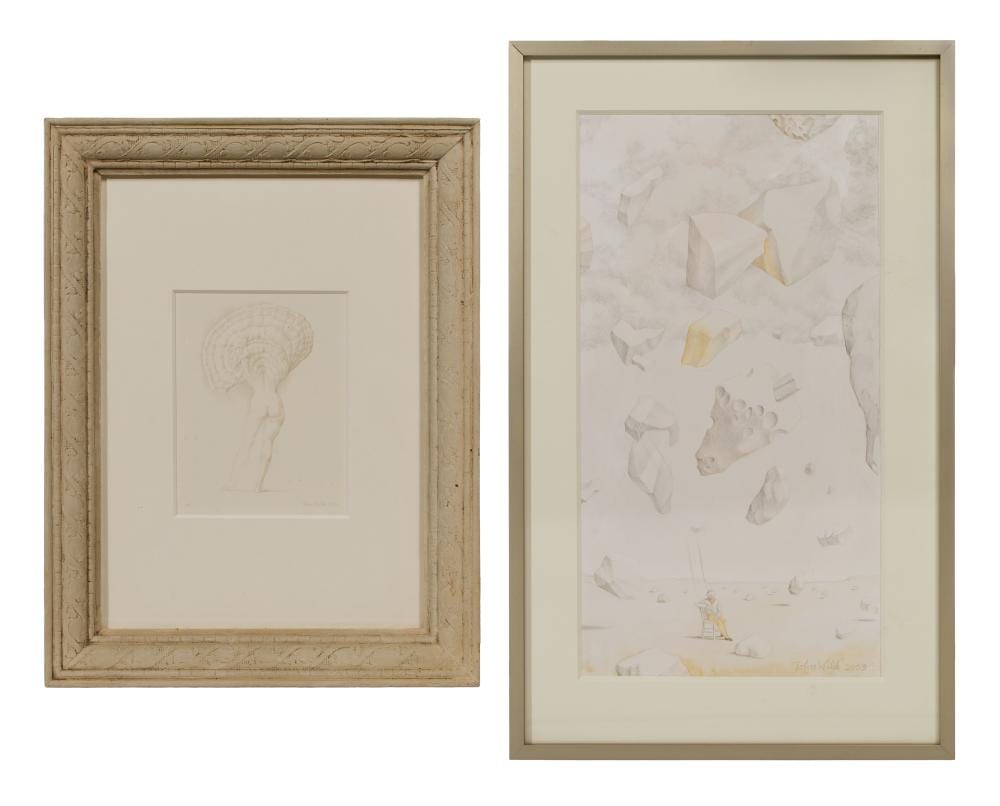 John Wilde comparable auction result: john wilde american 1919 2006 silverpoint drawing and lithograph