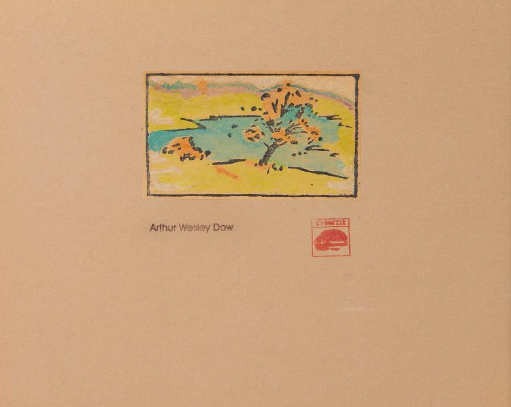 Arthur Wesley Dow comparable auction result: arthur wesley dow american 1857 1922 nabis point color woodcut