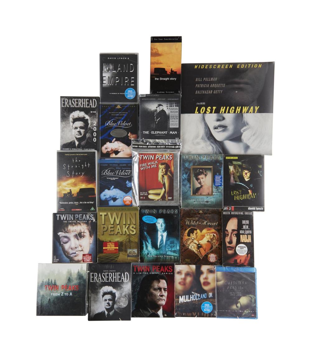 David Lynch | Home Video Collection (DVDs, Blu-Rays, VHS, LaserDisc) sold by Julien's Auctions, lot 194 — auction record photograph