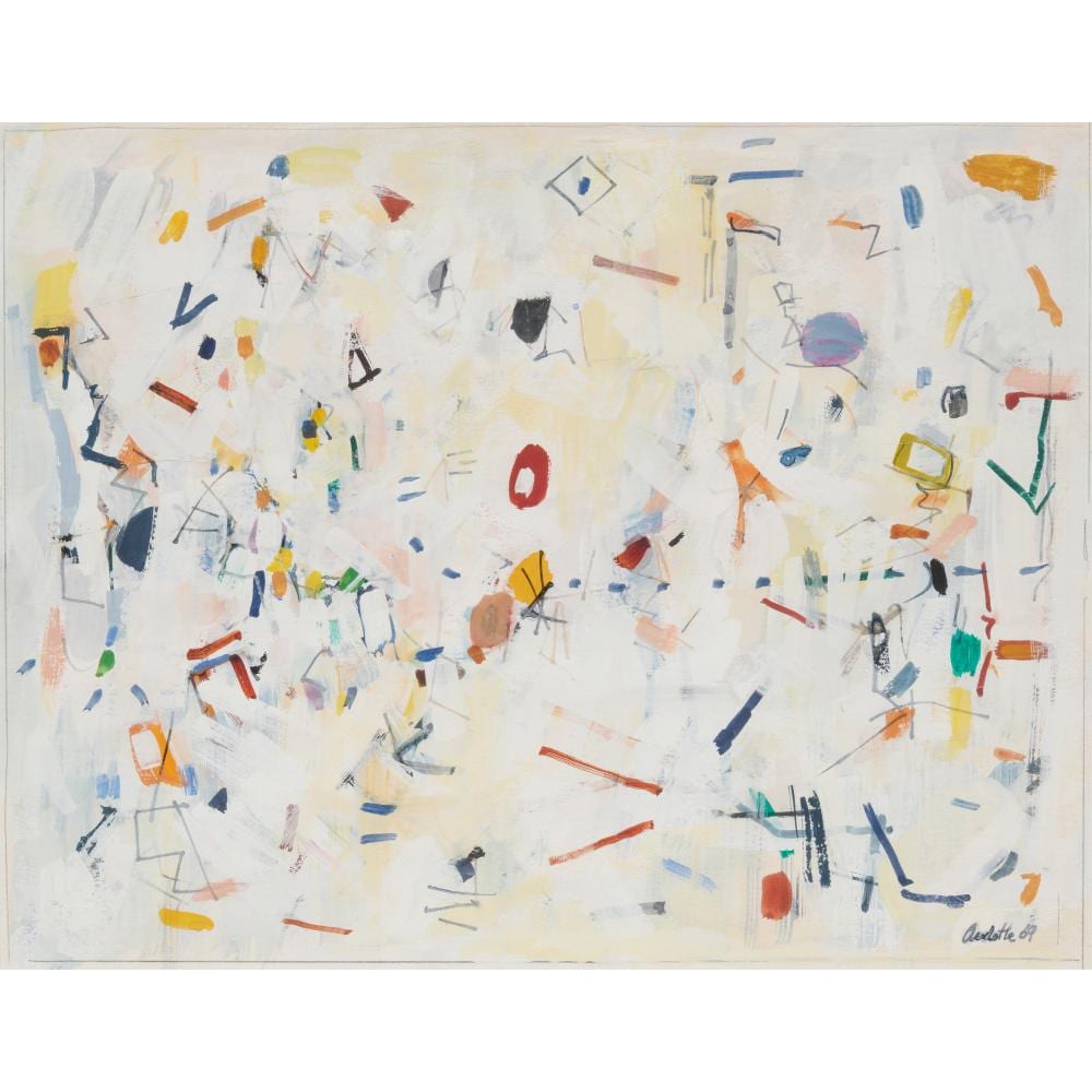 yvonne audette born 1930 untitled 1989 ink and gouache on paper 27 x 34cm · Leonard Joel · 2025-06-24 Yvonne Audette comparable auction result: yvonne audette born 1930 untitled 1989 ink and gouache on paper 27 x 34cm