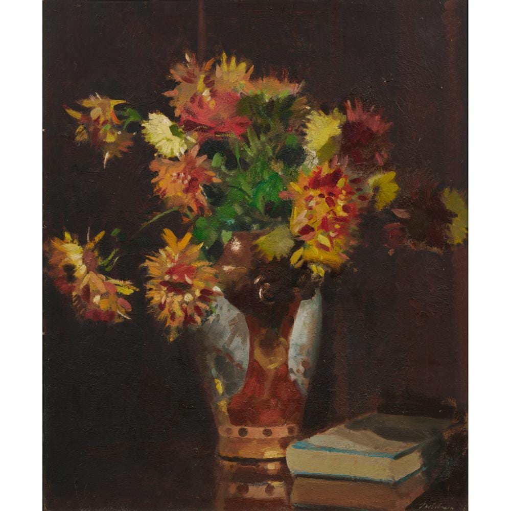 Max Meldrum comparable auction result: max meldrum 1875 1955 still life 1949 oil on board 59 5 x 49 5cm