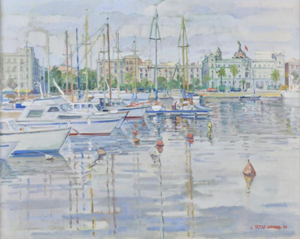Josep Serra Llimona comparable auction result: josep serra llimona 1937 paseo col n from the na tico 1980