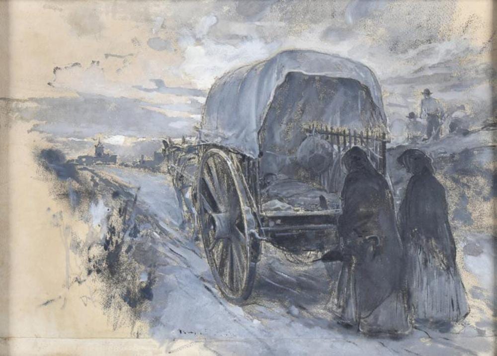 arcadi mas i fondevila 1852 1934 going to the cemetery · Subarna Subastas · 2025-06-19 Arcadi Mas i Fondevila comparable auction result: arcadi mas i fondevila 1852 1934 going to the cemetery