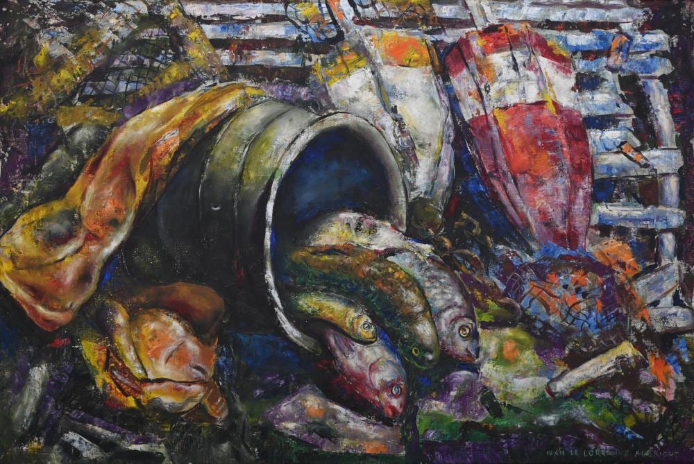 Ivan Albright comparable auction result: ivan albright american 1897 1983 still life in maine
