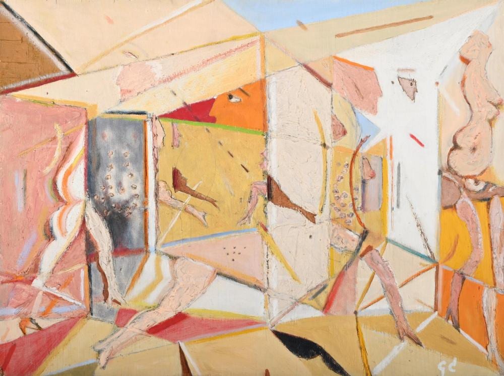 George Marshall Cohen comparable auction result: george marshall cohen american 1919 1999 domus flesh painting v
