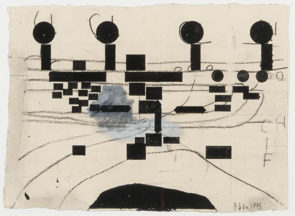 Barry LeVa comparable auction result: barry le va american 1941 2021 studies for sculpture series identified classified catalogued 1995