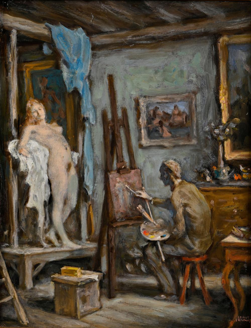 Serge Ivanoff comparable auction result: serge ivanoff 1893 1983 le peintre et son mod le