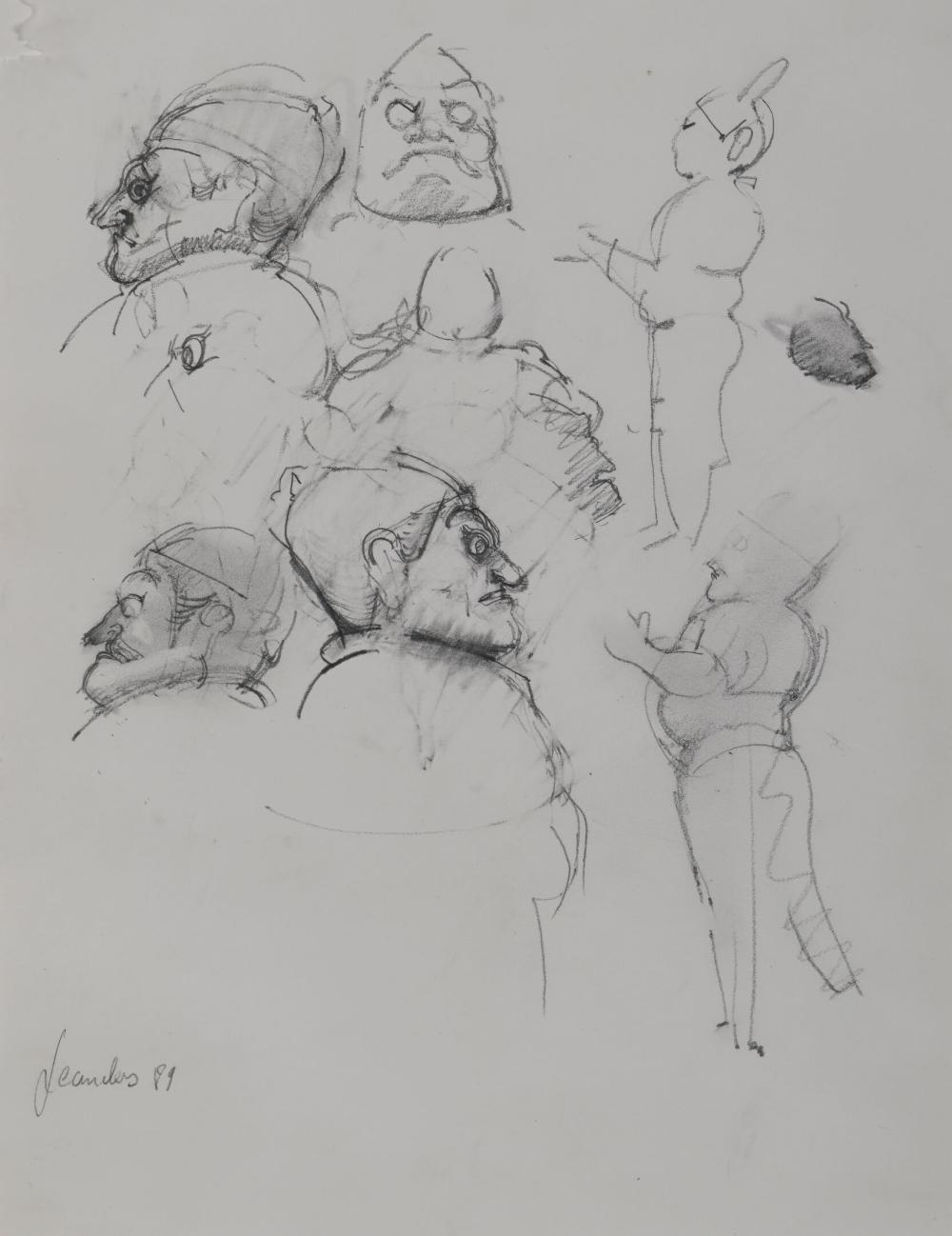 Georges Jeanclos comparable auction result: georges jeanclos 1933 1997 tudes de sculptures