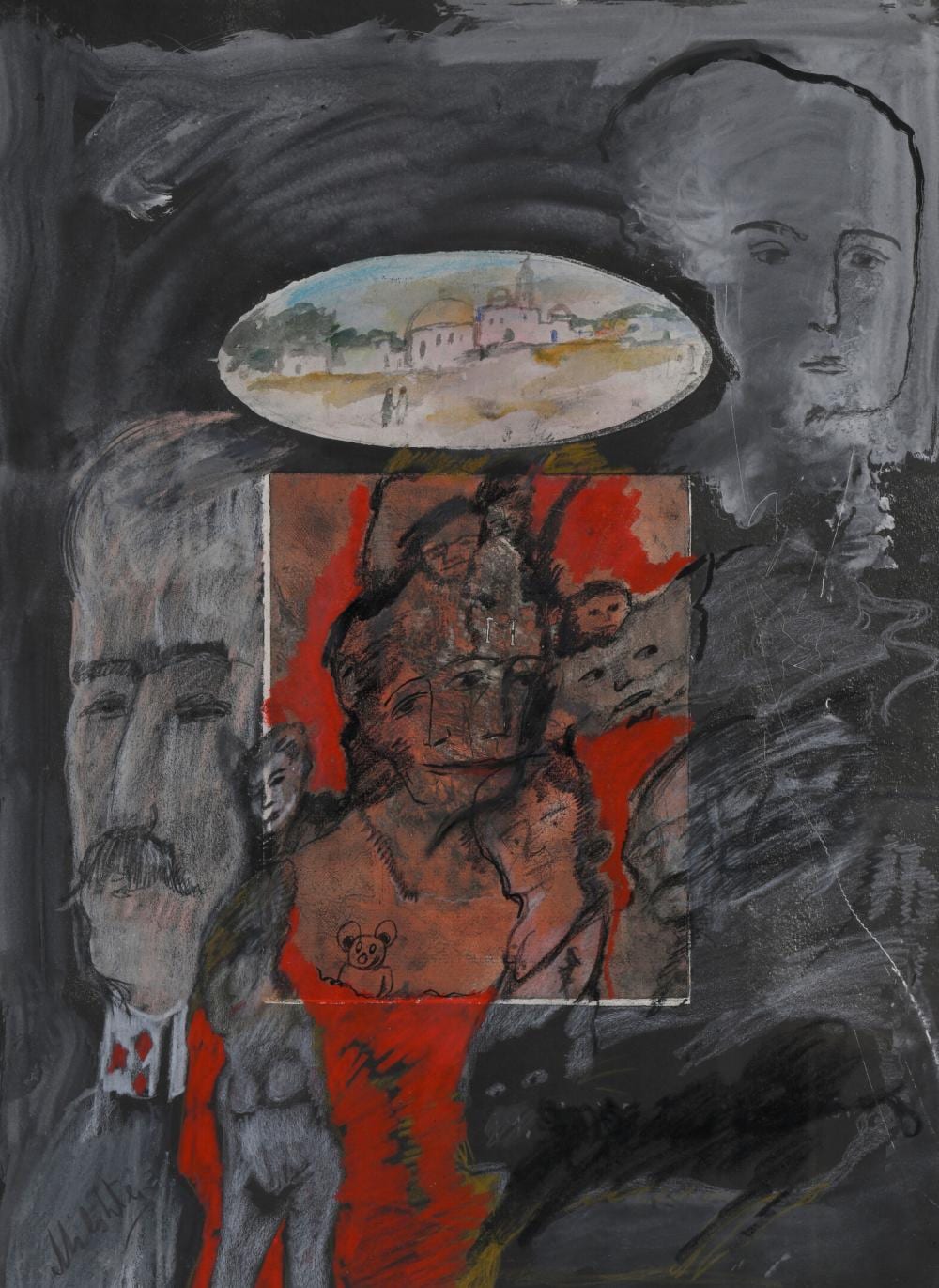 *Zvi Milshtein comparable auction result: zwy milshtein 1934 2020 visages circa 1980
