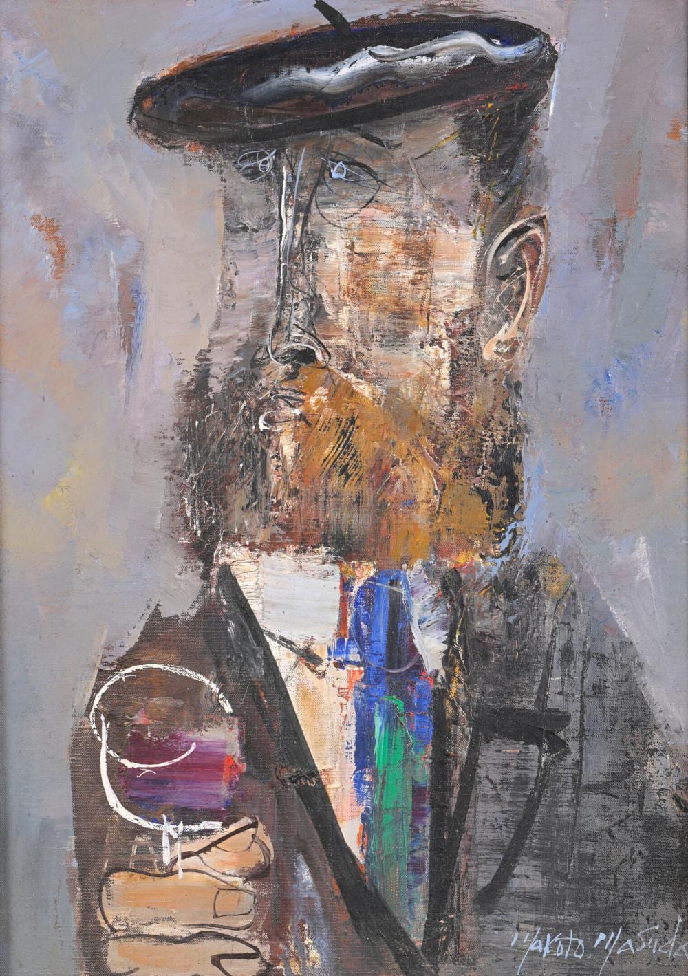 makoto masuda 1920 1989 l homme au b ret et au verre de vin · De Baecque & Associés · 2025-06-17 Makoto Masuda comparable auction result: makoto masuda 1920 1989 l homme au b ret et au verre de vin