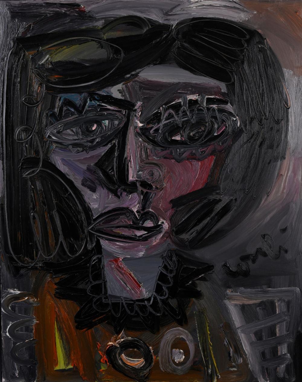 Thierry Loulé comparable auction result: thierry loul n en 1967 portrait de jeune femme 2007