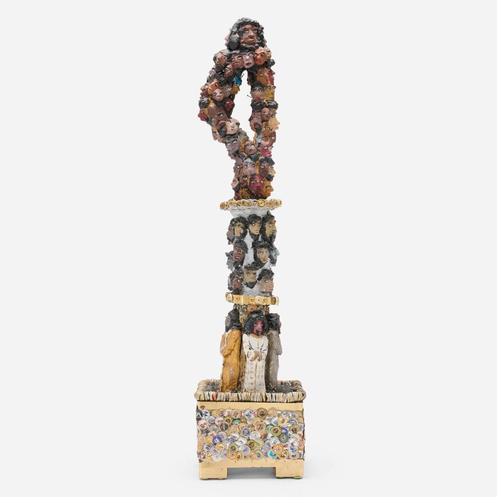 Gregory Warmack comparable auction result: mr imagination gregory warmack untitled 100 faces