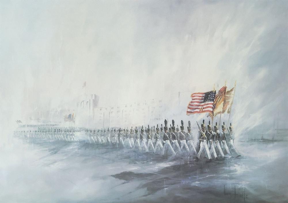 ben maile 1922 2017 signed print west point the long gray line 1689 2337 · Austin Auction Gallery · 2025-06-20 Ben Maile comparable auction result: ben maile 1922 2017 signed print west point the long gray line 1689 2337