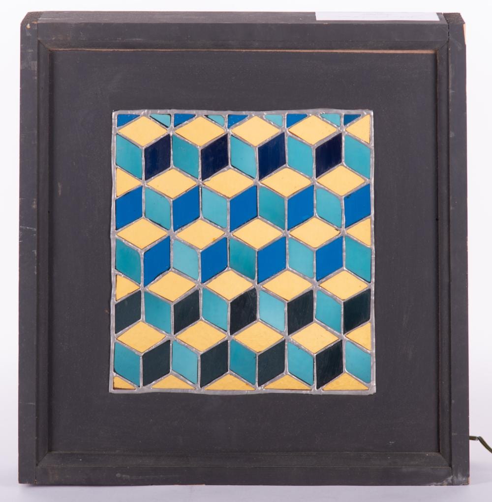 John Wehmer comparable auction result: stained glass panel designed and executed by john wehmer