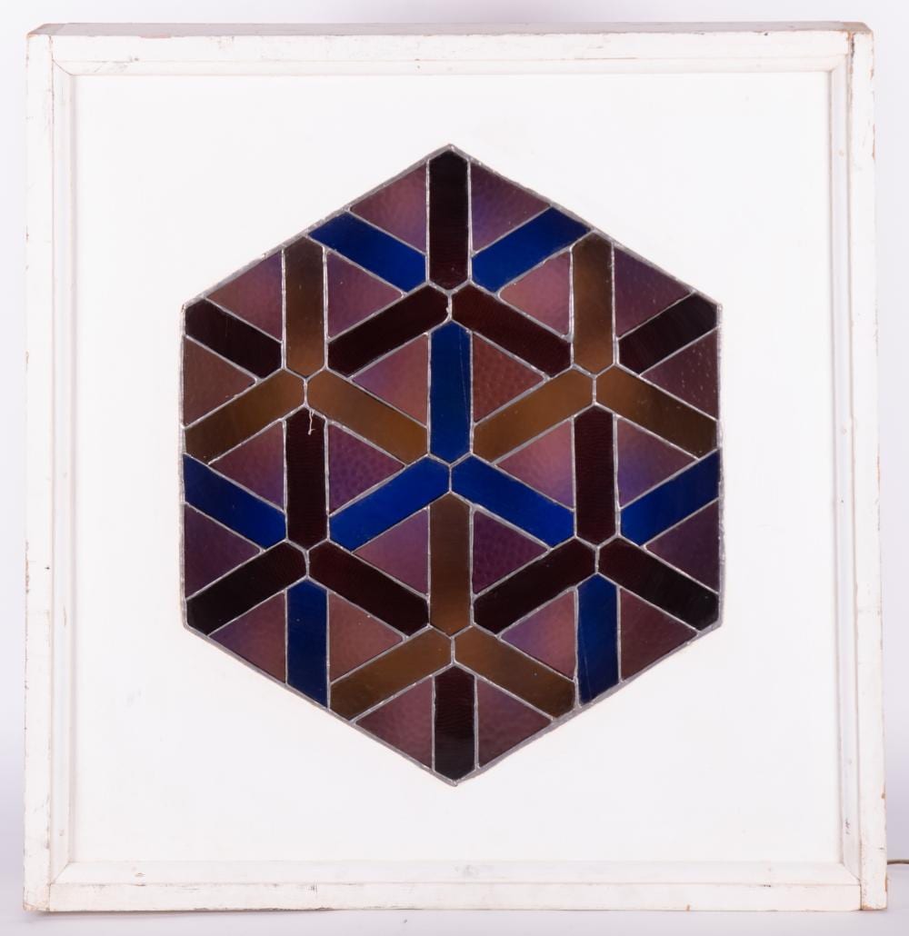 John Wehmer comparable auction result: stained glass panel designed and executed by john wehmer