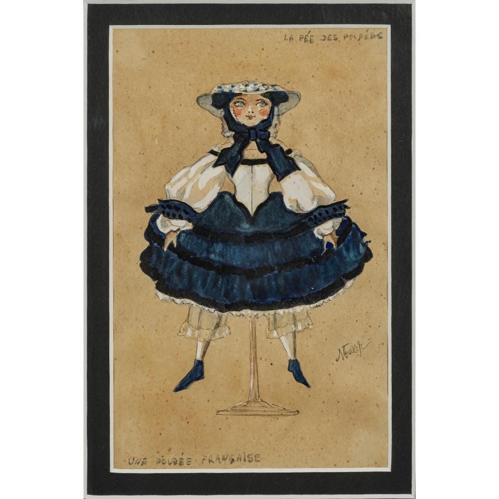 Lev Feliksovic Lagorio comparable auction result: leon zugeschr bakst la f e des poup es une poup e francaise