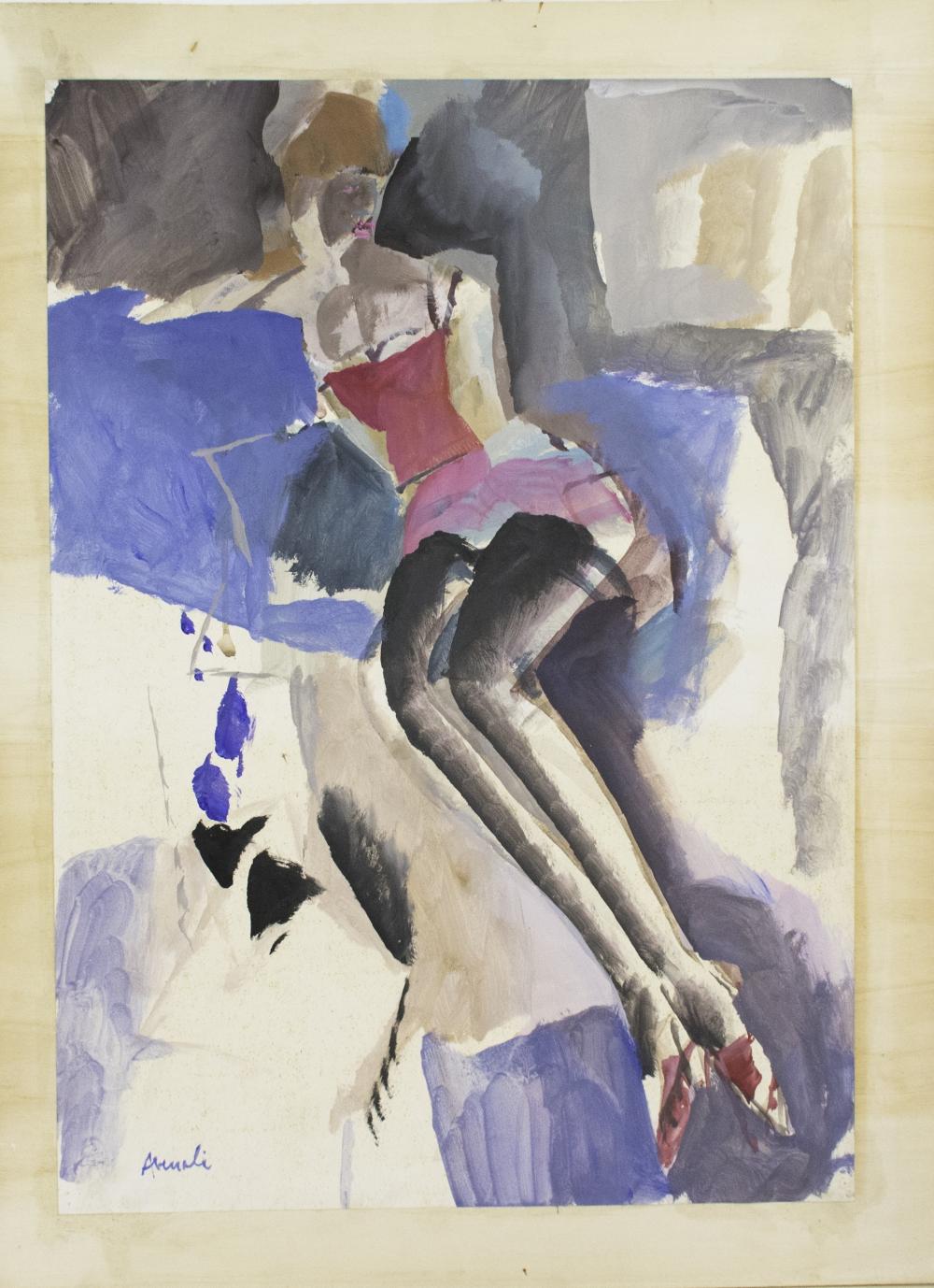 Marcello Avenali comparable auction result: marcello avenali roma 1912 roma 1981 le calze nere