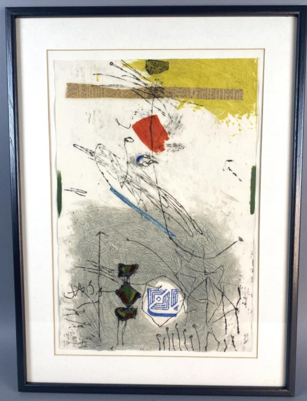James Coignard Mixed Media Etching 33/50 sold by The Auction Barn, lot 250 — auction record photograph