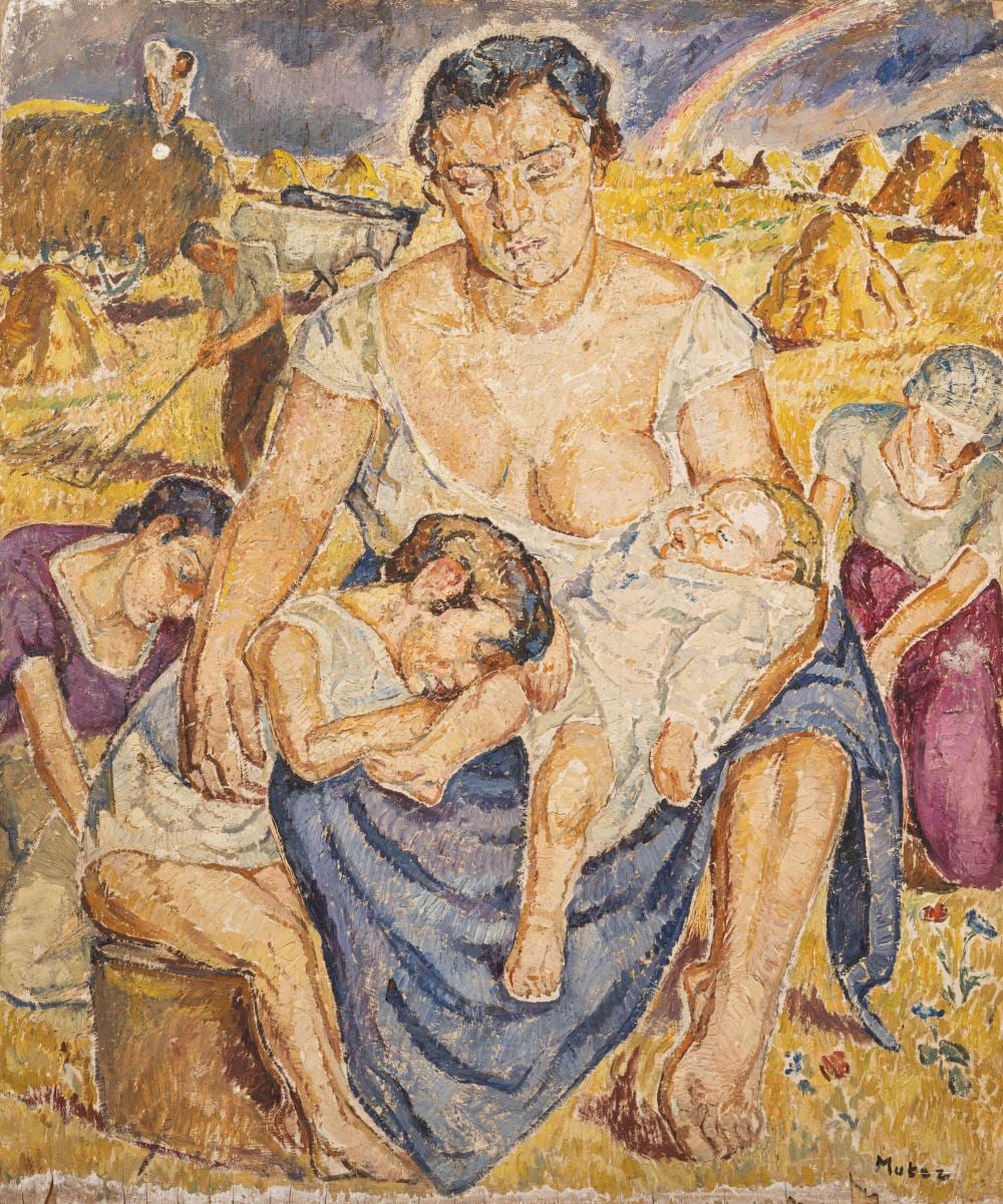 Mela Muter comparable auction result: mela muter varsovie 1876 paris 1967 maternit aux moissons
