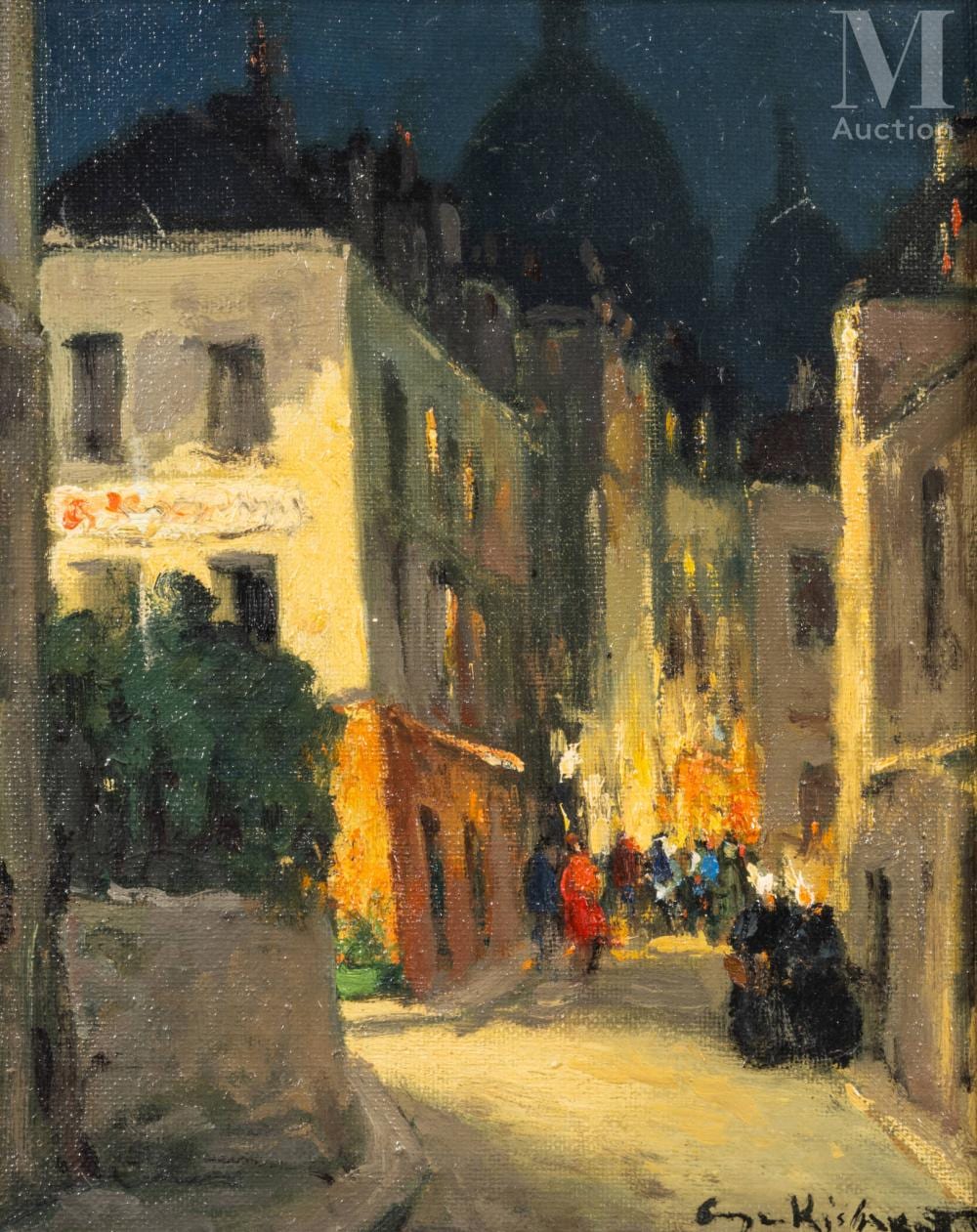 Serge Kislakoff comparable auction result: serge kislakoff yalta 1897 reims 1980 montmartre la nuit
