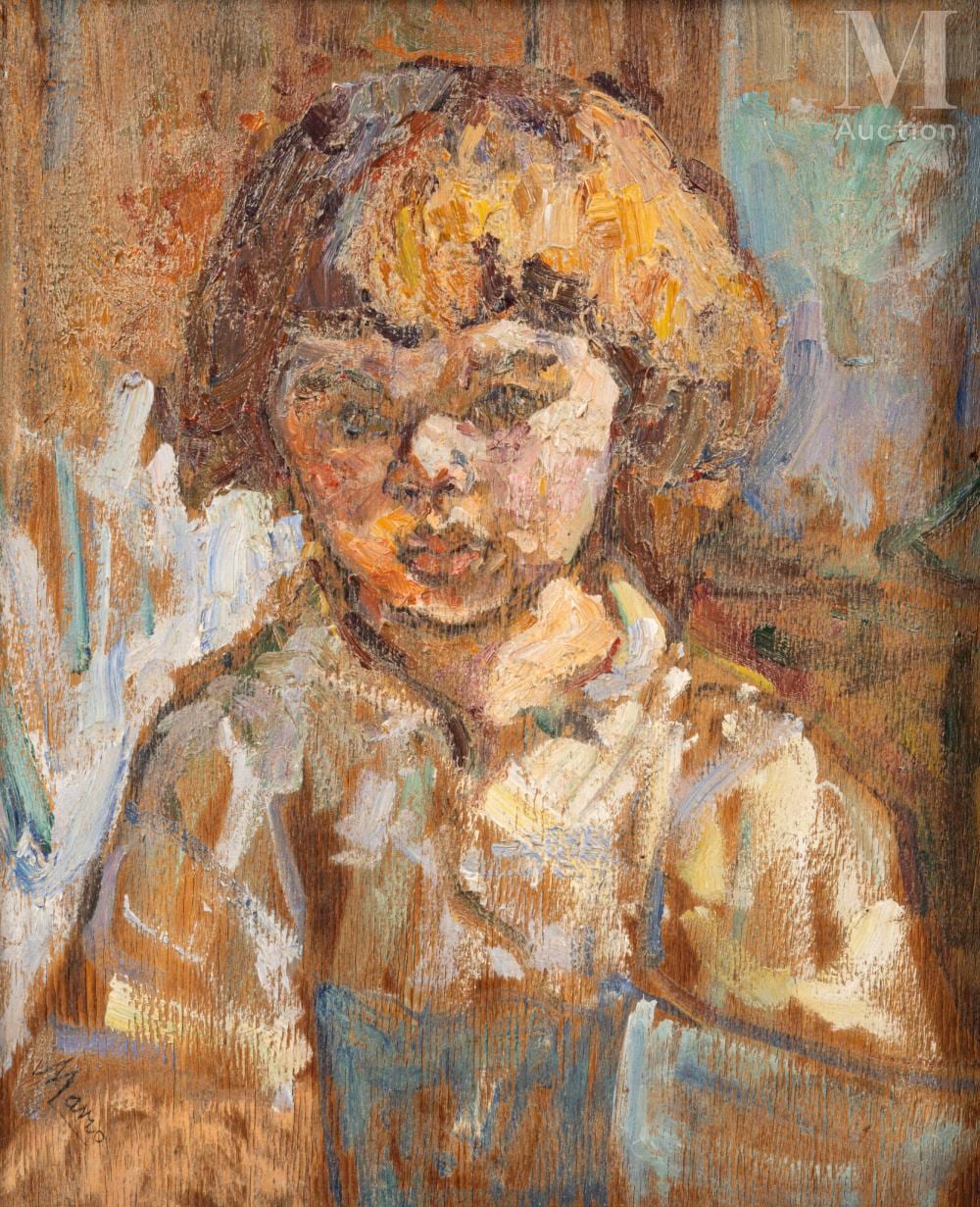 Mania Mavro comparable auction result: mania mavro odessa 1889 paris 1963 portrait d enfant