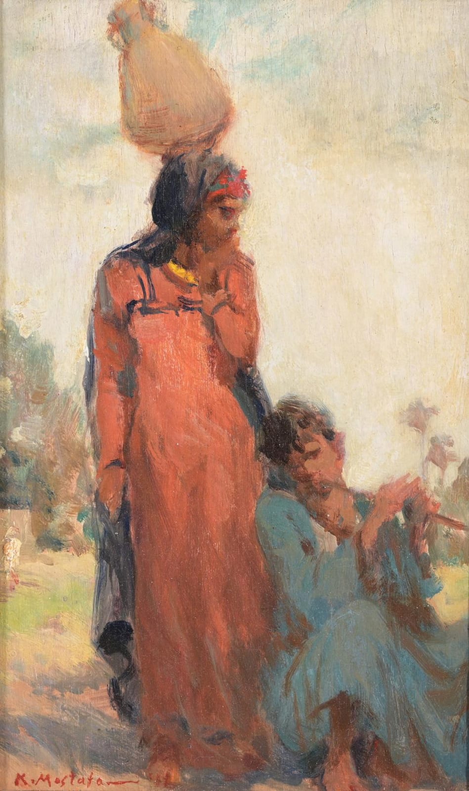 kamel moustafa egypt 1917 1982 · Helmuth Stone · 2025-06-22 Kamel Moustafa comparable auction result: kamel moustafa egypt 1917 1982