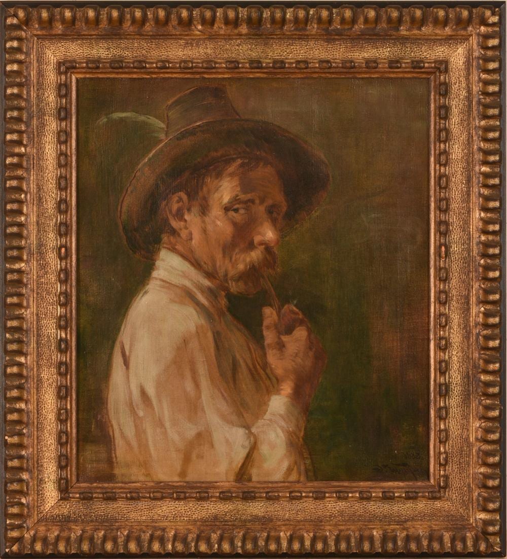 joseph wopfner 1843 1927 the chiemsee fisherman · Casco Bay Auctions · 2025-06-21 Joseph Wopfner comparable auction result: joseph wopfner 1843 1927 the chiemsee fisherman