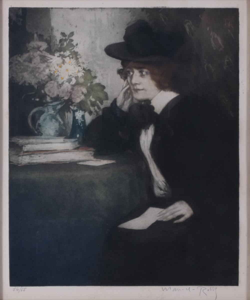 Manuel Benedito Vives comparable auction result: manuel eugene lafitte robbe french 1872 1936 claudine 1903 etching aquatint in colors 12 3 x 10 1 2 in 31 3 x 26 7 cm frame 23 x 20 in 58 4 x 50 8 cm