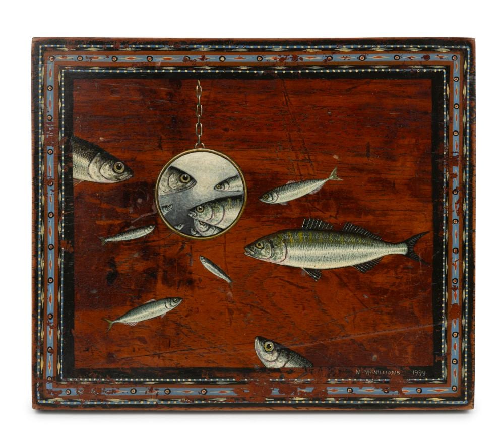 Michael McWilliams comparable auction result: michael mcwilliams born 1956 in the looking glass 1999