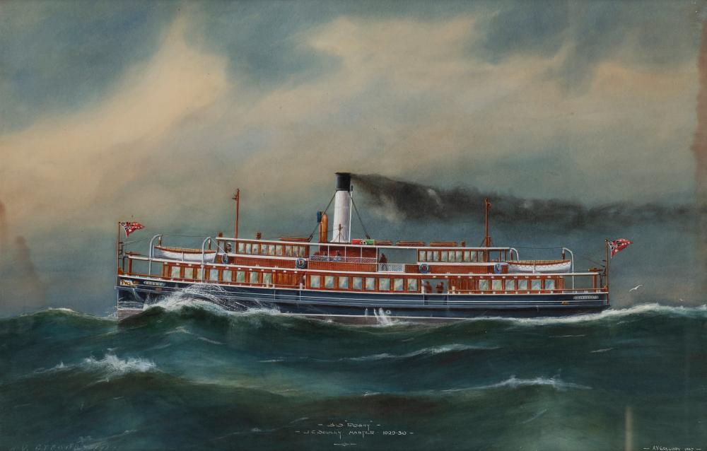 Arthur V. Gregory comparable auction result: arthur victor gregory 1867 1957 ss rosny 1927