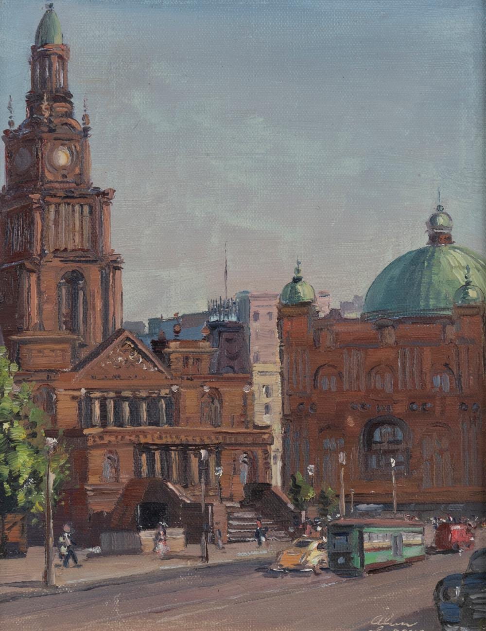 Alan Grieve comparable auction result: alan grieve 1910 1970 sydney town hall george street