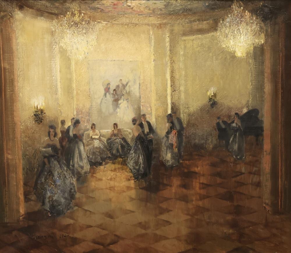 Ludwig Gschossmann comparable auction result: ludwig gschossmann 1913 m nchen 1988 tegernsee ballraum signiert l lwd 7