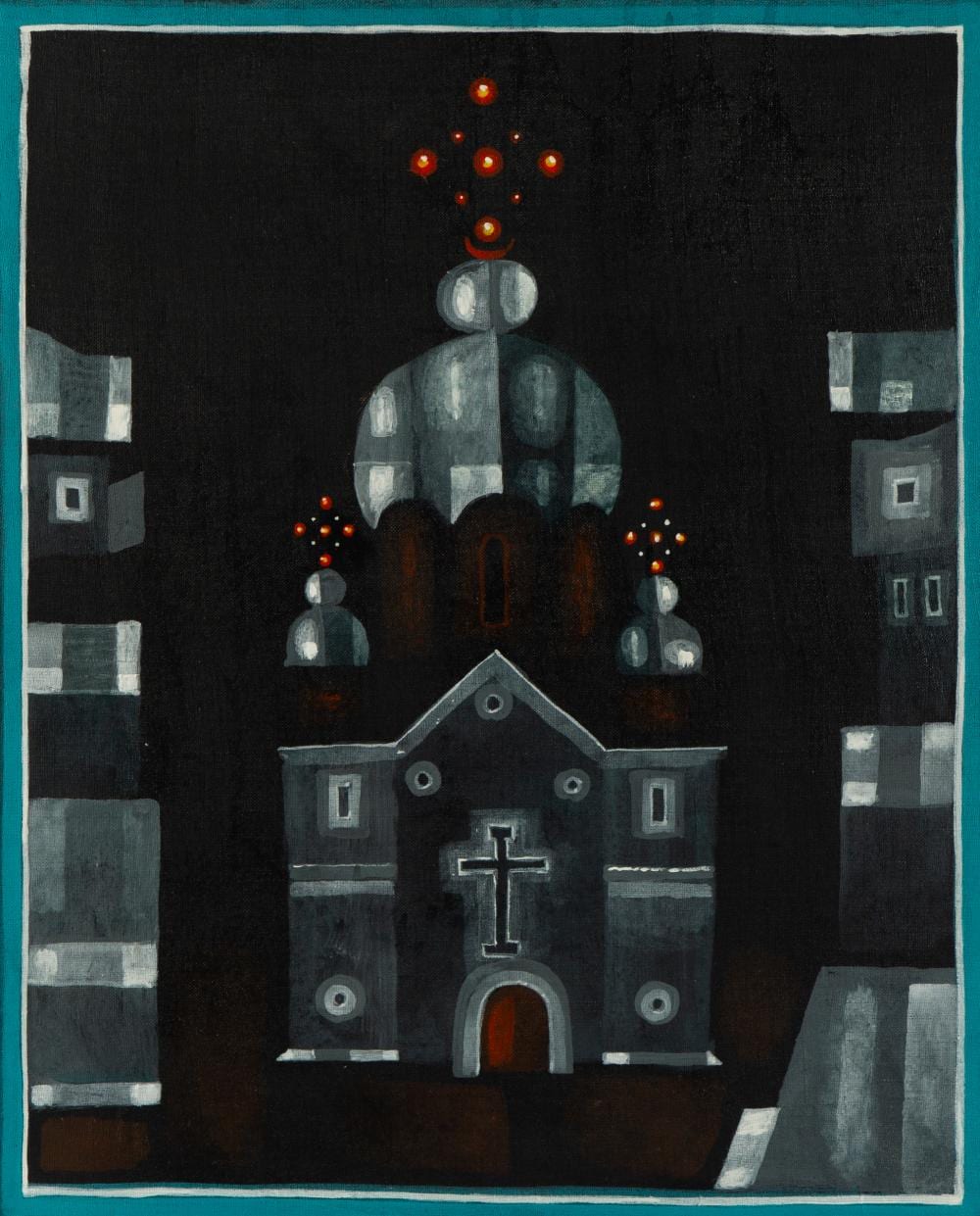 Jerzy Nowosielski comparable auction result: jerzy nowosielski polish 1923 2011