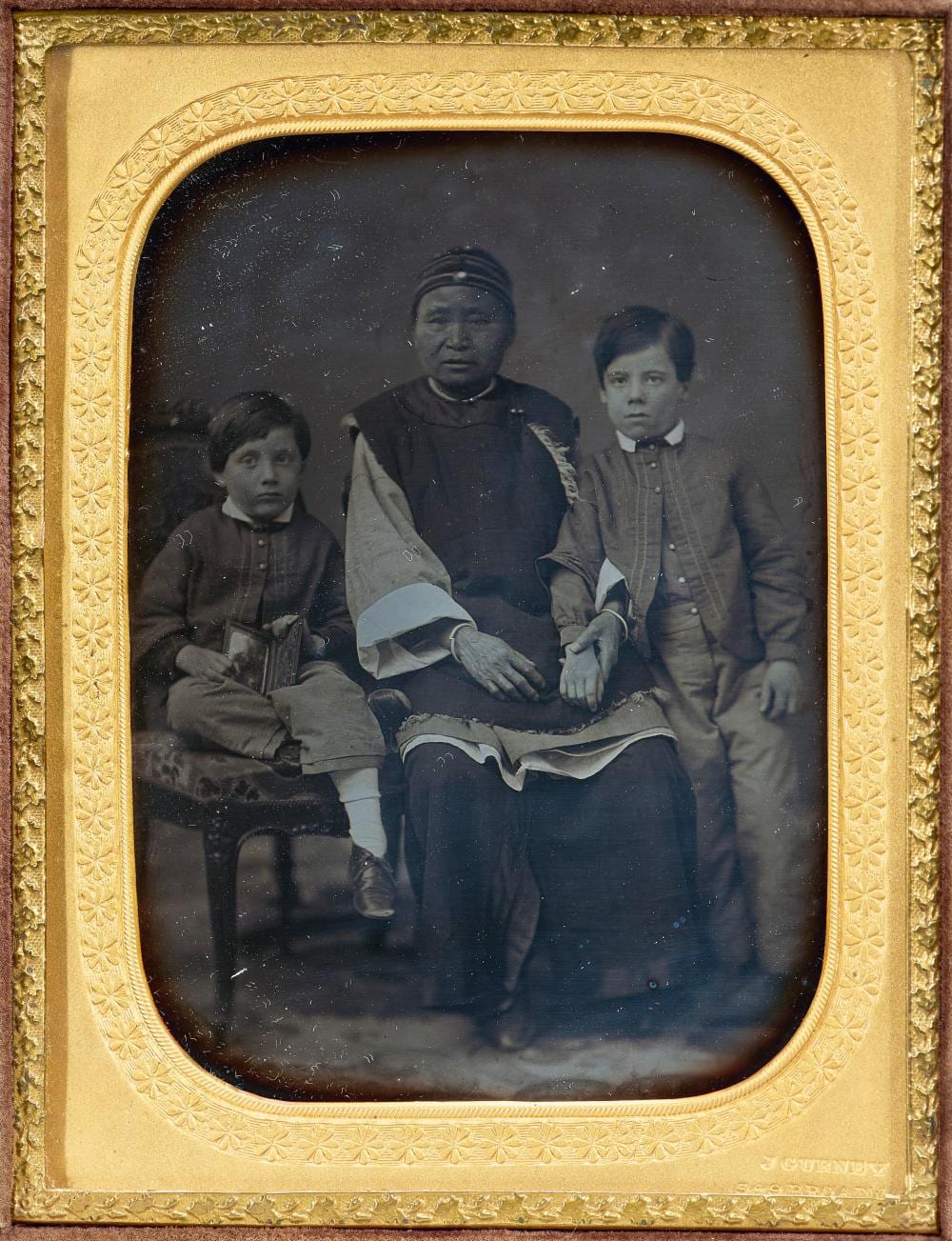 Jermiah Gurney comparable auction result: jeremiah gurney 1812 1895 tutor with two boys c 1850 embossed photogr