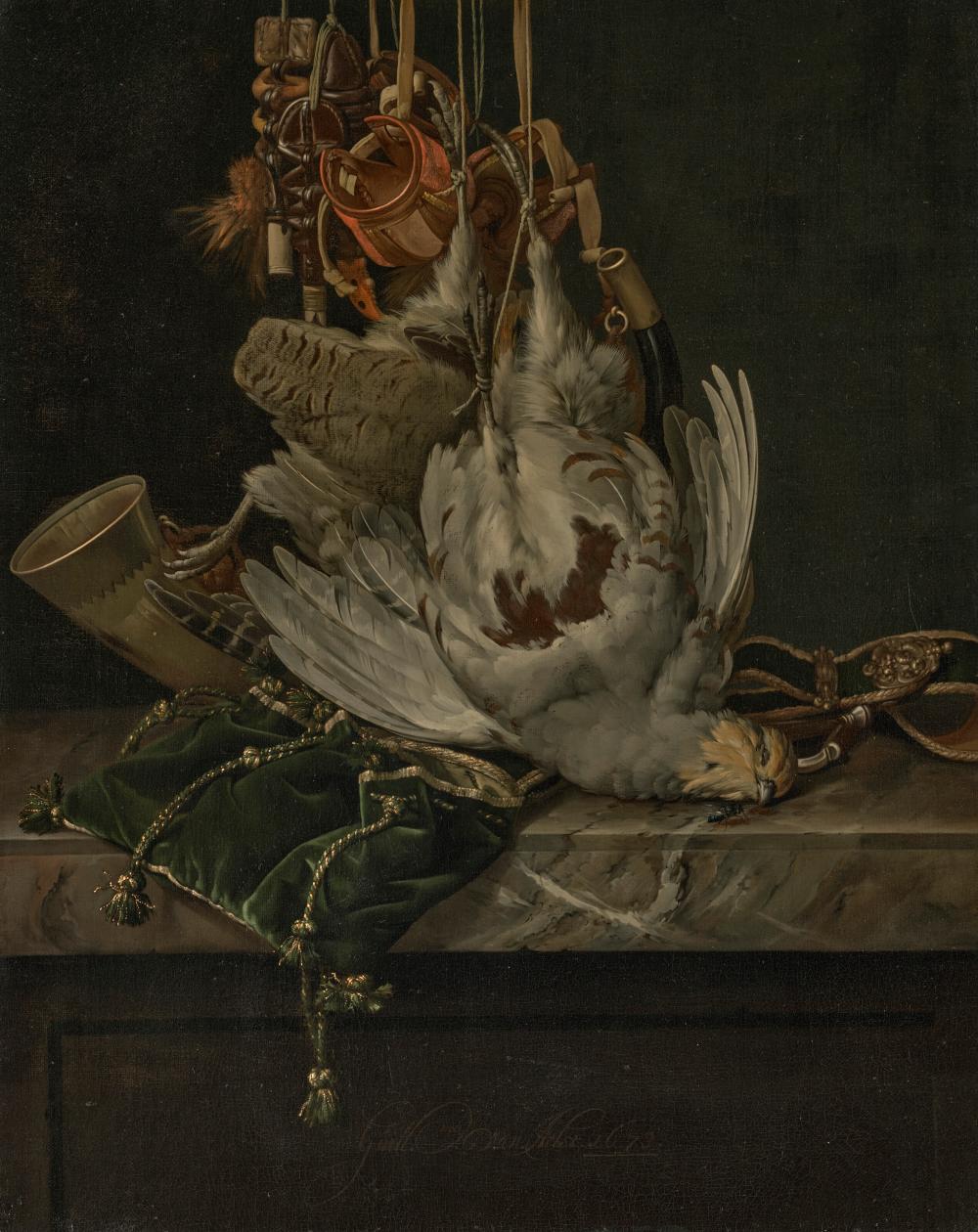 Willem van Aelst comparable auction result: willem van aelst delft 1627 1683 amsterdam a partridge a hunting horn