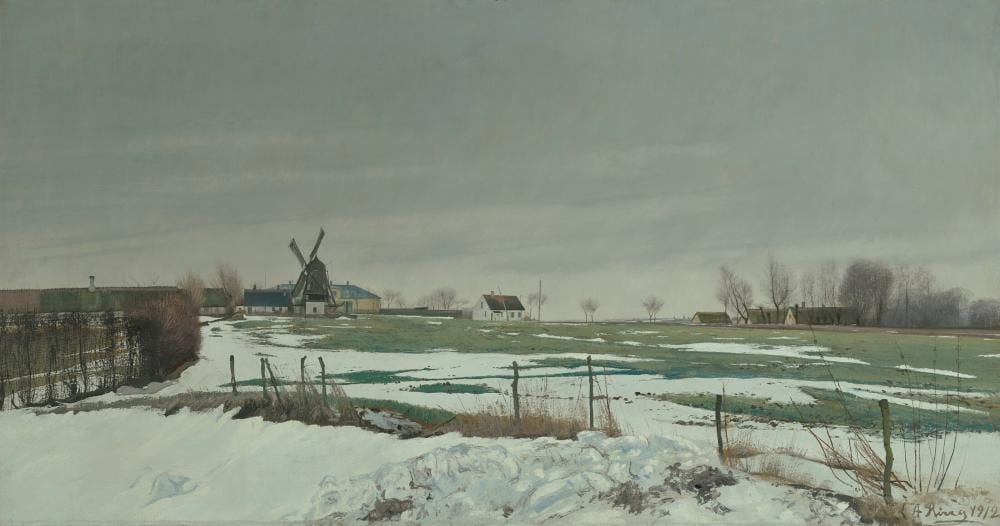Laurits Andersen Ring comparable auction result: laurits andersen ring zealand 1854 1933 sankt j rgensbjerg winter landsc