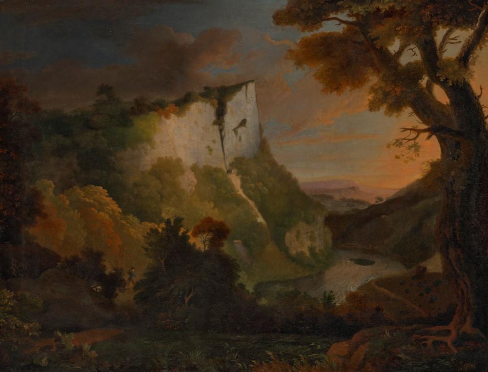 Alexander Cozens comparable auction result: alexander cozens st petersburg 1717 1786 london high tor matlock derbys