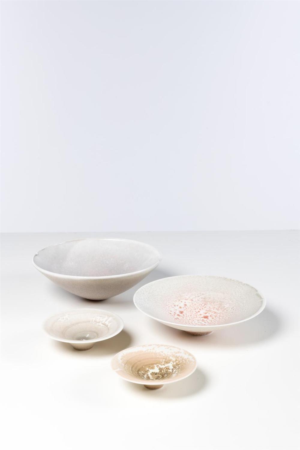 Jean Girel comparable auction result: jean girel b 1947 set of four bowls