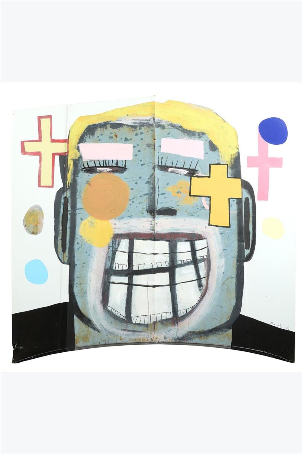 Tyree Guyton comparable auction result: tyree guyton born 1955 kickin my ass 2006