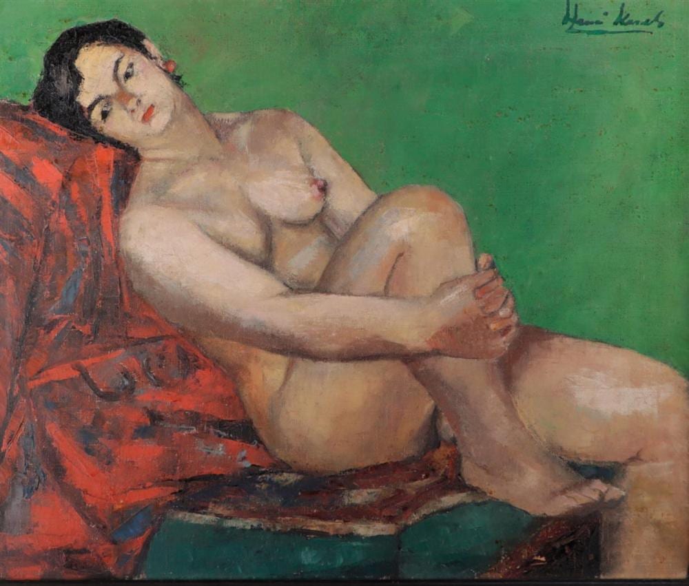 Henri Kerels comparable auction result: henri kerels 1896 1956 reclining nude signed top right oil on canvas 50 x 61 cm