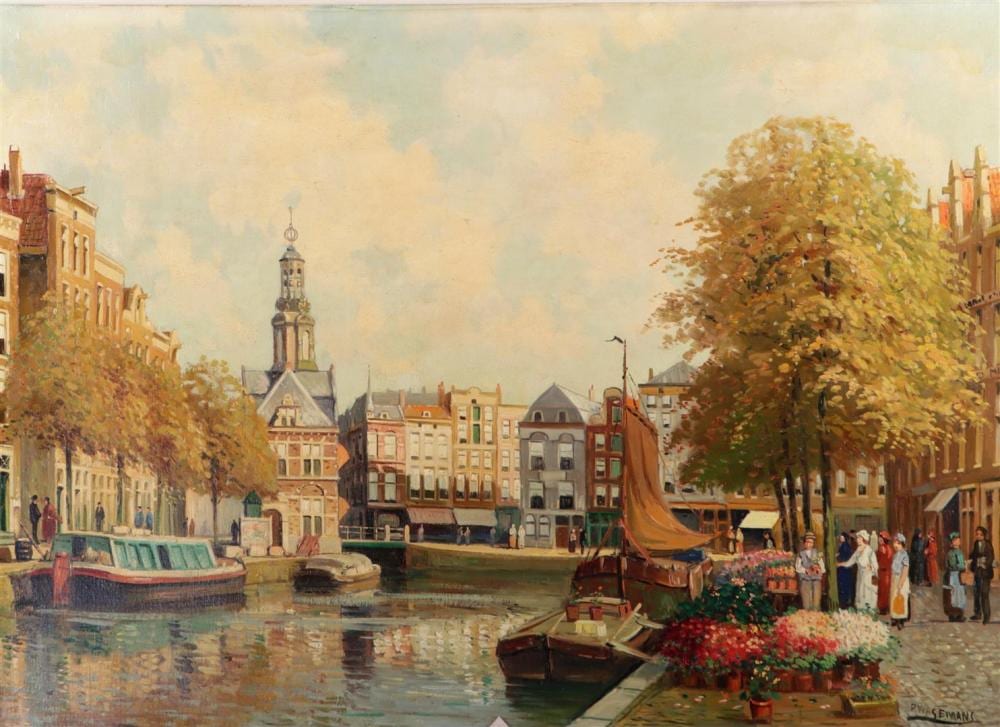 Pieter Johannes Alexander Wagemans comparable auction result: pieter johannes alexander wagemans 1879 1955 amsterdam flower market signed lower right oil on canvas 50 x 71 cm
