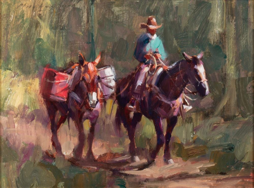 kim mackey born 1953 western oil on canvas · Soulis Auctions · 2025-06-27 Kim Mackey comparable auction result: kim mackey born 1953 western oil on canvas
