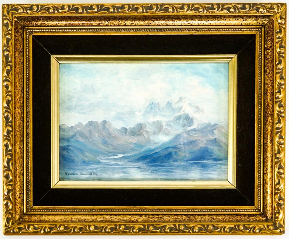 Norman Lowell comparable auction result: norman lowell oil on board st elias mt