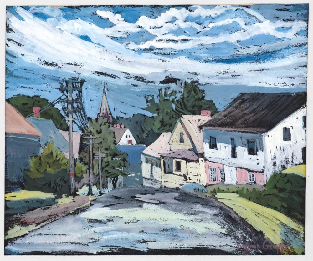 Virginia Helena Gruppe comparable auction result: virginia helena gruppe original gouache rockport