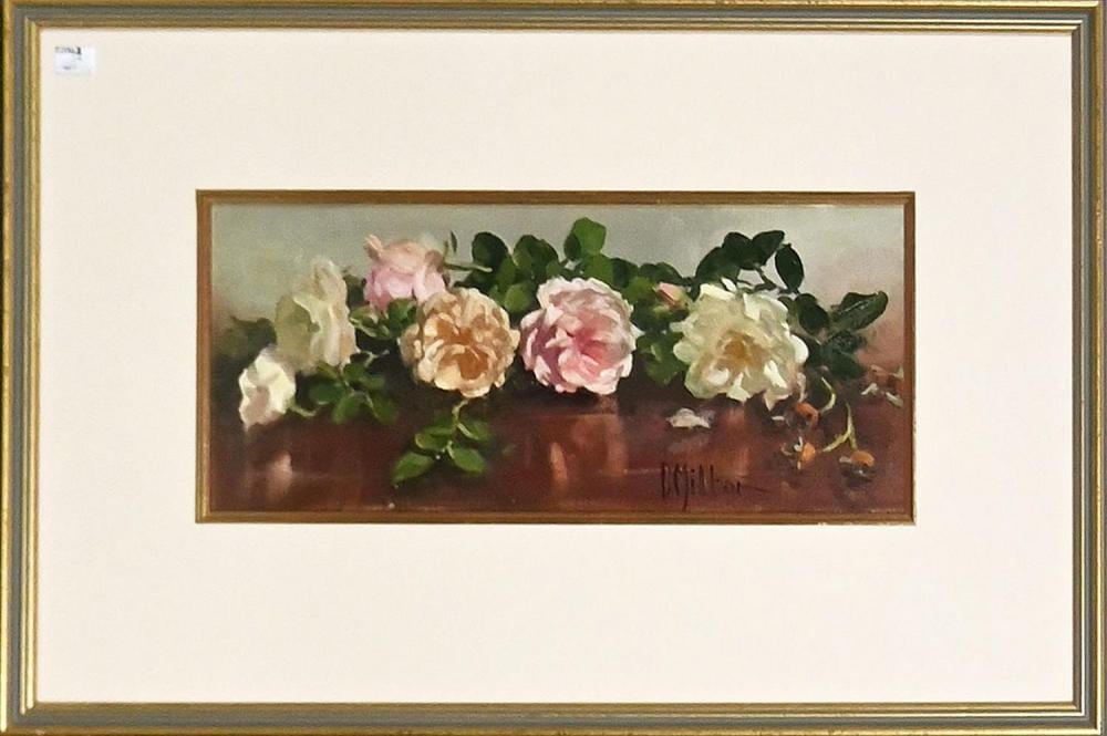 carole milton pink and white roses · Leonard Joel · 2025-06-12 Carole Milton comparable auction result: carole milton pink and white roses