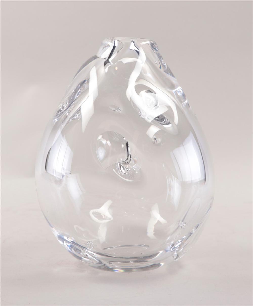 Floris Meydam comparable auction result: floris meydam 1919 2011 a leerdam glass unique design vase including certificate h 22 cm
