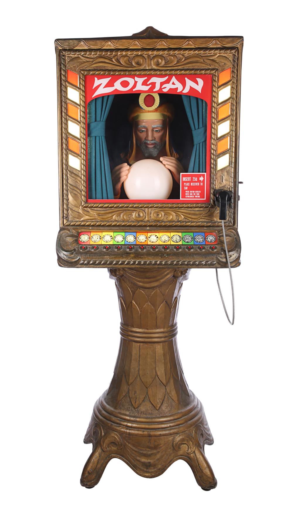 VINTAGE TOYS - Zoltan Fortune Teller Machine sold by Propstore London, lot 288 — auction record photograph
