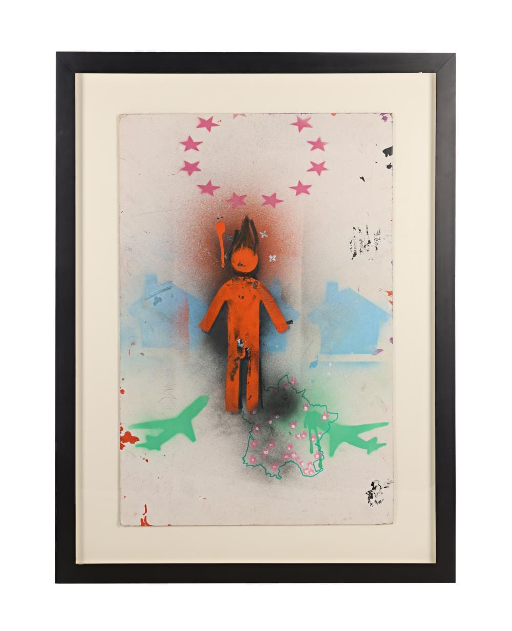 Robert Del Naja comparable auction result: 3d holy land 2005 06