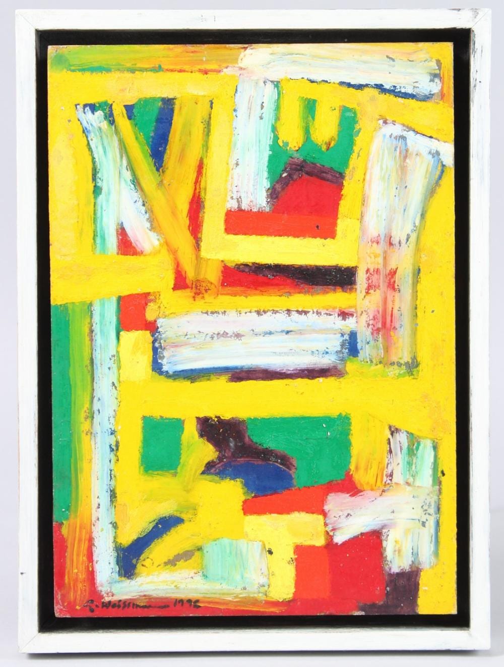 Gabriel Weissmann comparable auction result: gabriel weissmann 1944 1997 tropicana oil on board signed and dated 1998 29 5cm x 21cm