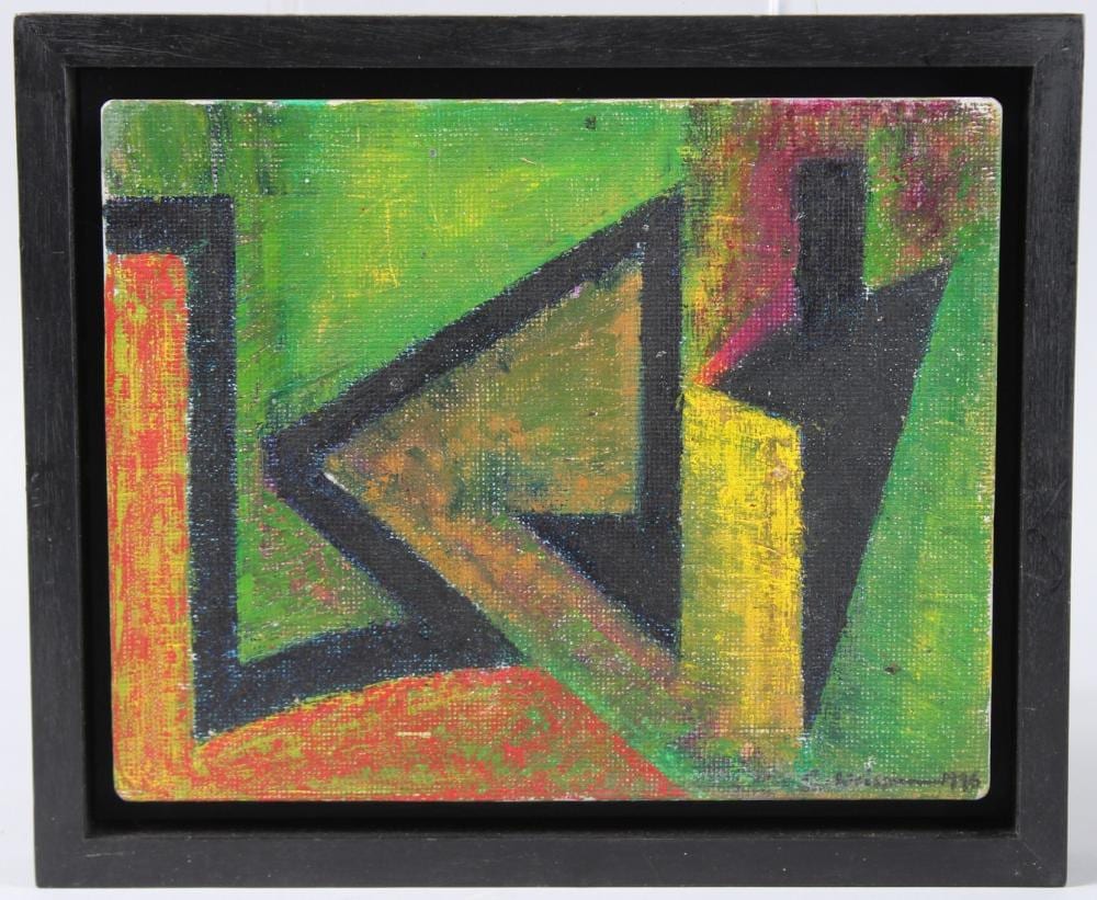 Gabriel Weissmann comparable auction result: gabriel weissmann 1944 1997 at death s door oil on board signed and dated 1996 20cm x 25 5cm
